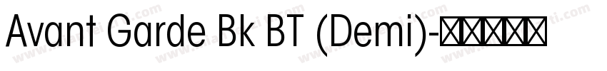 Avant Garde Bk BT (Demi)字体转换